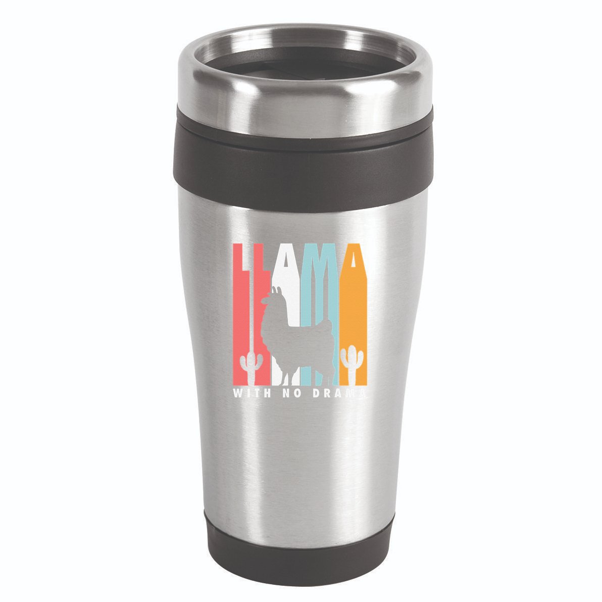 Llama With No Drama No Drama Llama 16oz Travel Tumbler