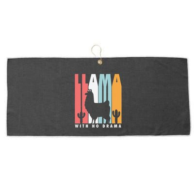 Llama With No Drama No Drama Llama Large Microfiber Waffle Golf Towel
