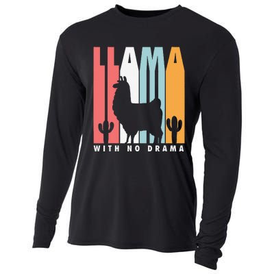 Llama With No Drama No Drama Llama Cooling Performance Long Sleeve Crew