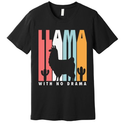 Llama With No Drama No Drama Llama Premium T-Shirt