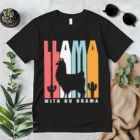 Llama With No Drama No Drama Llama Premium T-Shirt