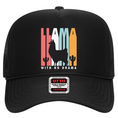 Llama With No Drama No Drama Llama Trucker Hat