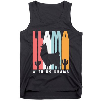 Llama With No Drama No Drama Llama Tank Top