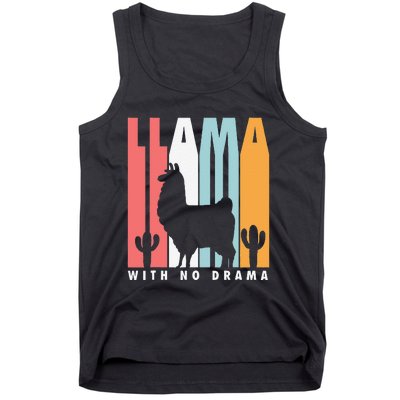 Llama With No Drama No Drama Llama Tank Top