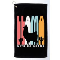 Llama With No Drama No Drama Llama Golf Towel