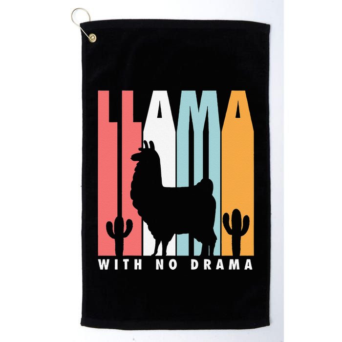 Llama With No Drama No Drama Llama Golf Towel
