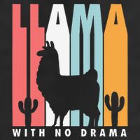 Llama With No Drama No Drama Llama Golf Towel