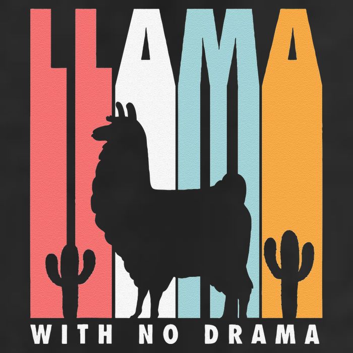 Llama With No Drama No Drama Llama Golf Towel