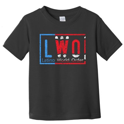 Latino World Order Puerto Rico Blue And Red Toddler T-Shirt