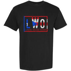 Latino world order Puerto Rico blue and red Garment-Dyed Heavyweight T-Shirt