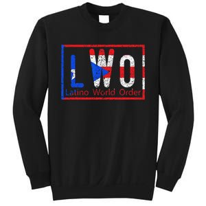 Latino world order Puerto Rico blue and red Sweatshirt