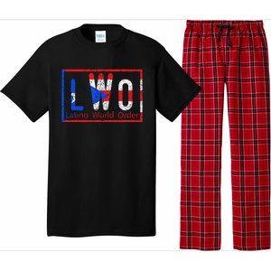 Latino world order Puerto Rico blue and red Pajama Set