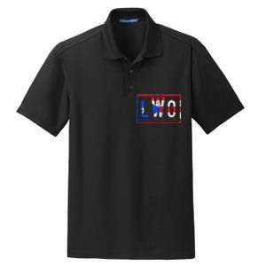 Latino world order Puerto Rico blue and red Dry Zone Grid Polo