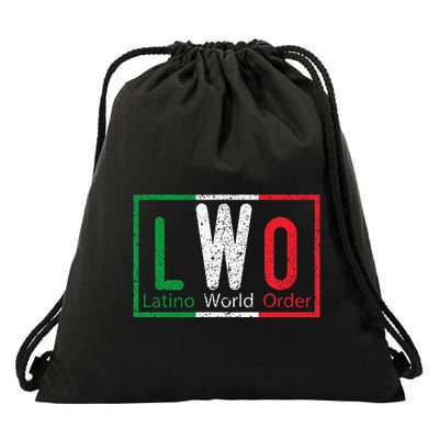 Latino World Order Drawstring Bag
