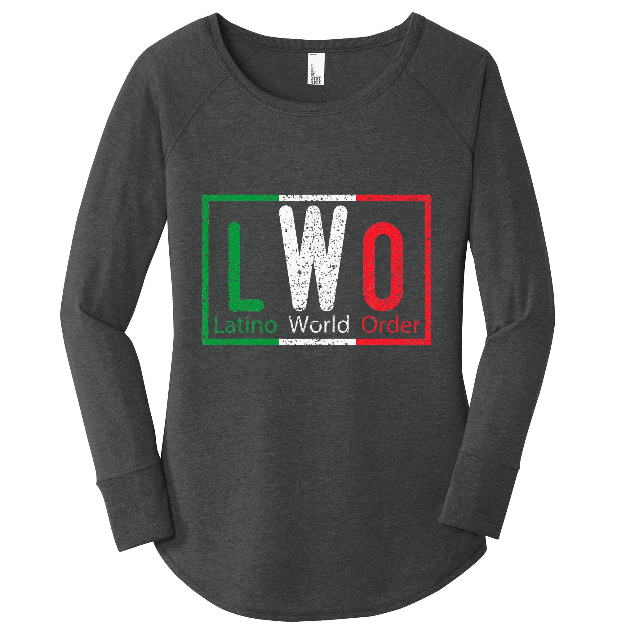Latino World Order Women's Perfect Tri Tunic Long Sleeve Shirt