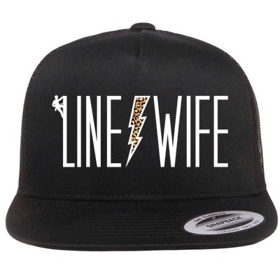 Line Wife Of A Line Wife LineS Wife Gift Flat Bill Trucker Hat
