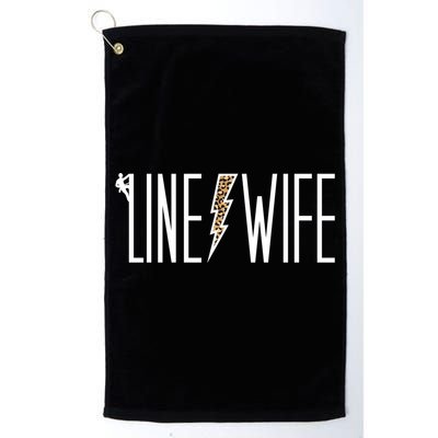 Line Wife Of A Line Wife LineS Wife Gift Golf Towel