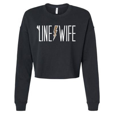 Line Wife Of A Line Wife LineS Wife Gift Cropped Pullover Crew