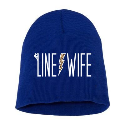 Line Wife Of A Line Wife LineS Wife Gift Short Acrylic Beanie