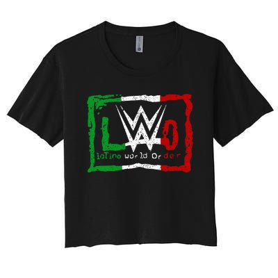 Latino World Order Matching Family Women's Crop Top Tee