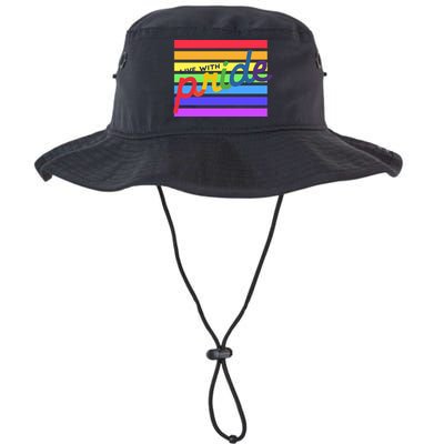 Live With Pride Lgbtq Equal Rights Meaningful Gift Bucket Hat