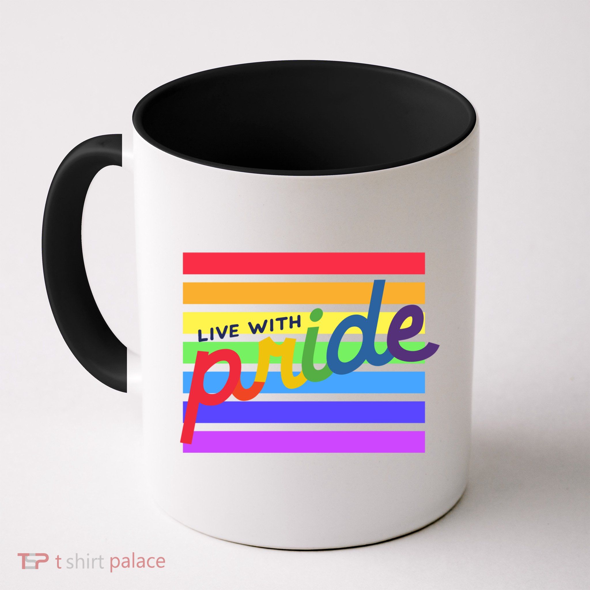 Live With Pride Lgbtq Equal Rights Meaningful Gift Mug