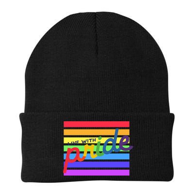 Live With Pride Lgbtq Equal Rights Meaningful Gift Beanie