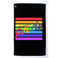 Live With Pride Lgbtq Equal Rights Meaningful Gift Golf Towel