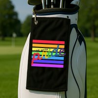 Live With Pride Lgbtq Equal Rights Meaningful Gift Golf Towel