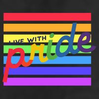 Live With Pride Lgbtq Equal Rights Meaningful Gift Golf Towel