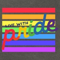 Live With Pride Lgbtq Equal Rights Meaningful Gift Cotton Canvas Backpack