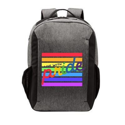 Live With Pride Lgbtq Equal Rights Meaningful Gift Vector Backpack