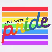 Live With Pride Lgbtq Equal Rights Meaningful Gift Garment-Dyed Sweatshirt