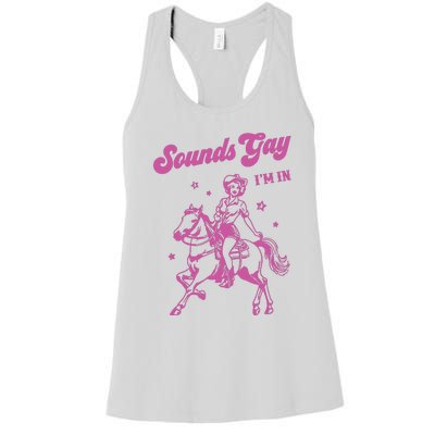 Lesbian Western Pride Progress Pride Women's Racerback Tank