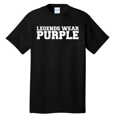 Legends Wear Purple Team Spirit Game Competition Color Sport Tall T-Shirt