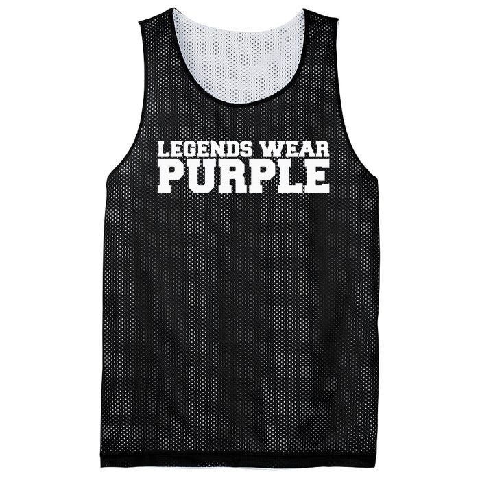 Legends Wear Purple Team Spirit Game Competition Color Sport Mesh Reversible Basketball Jersey Tank