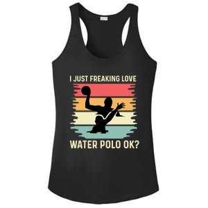 Love Water Polo Active Person Cool Gift Ladies PosiCharge Competitor Racerback Tank