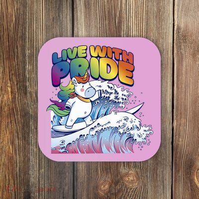 Live With Pride LGBTQ Unicorn Surfing Coaster
