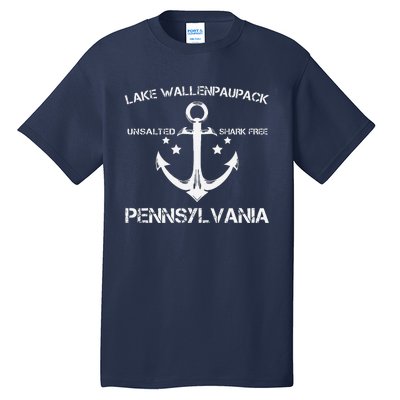 Lake Wallenpaupack Pennsylvania Funny Fishing Camping Gift Tall T-Shirt