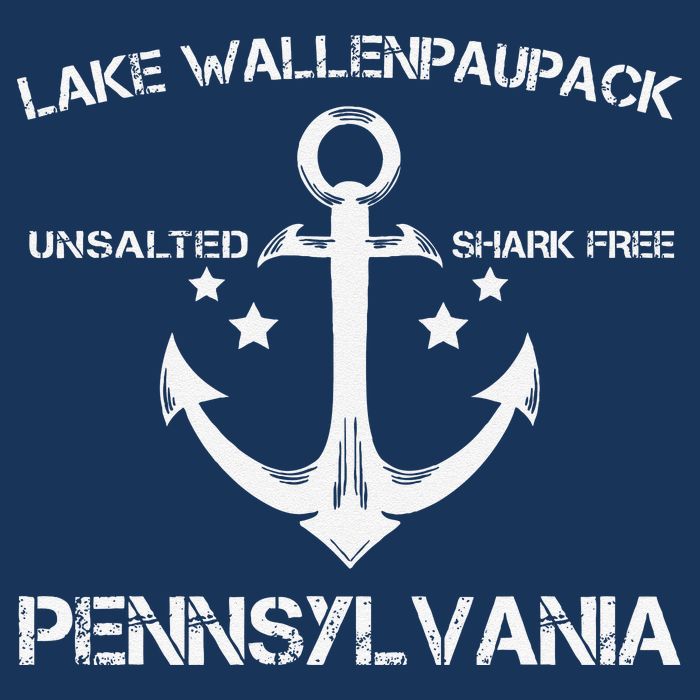 Lake Wallenpaupack Pennsylvania Funny Fishing Camping Gift Womens Tank Top