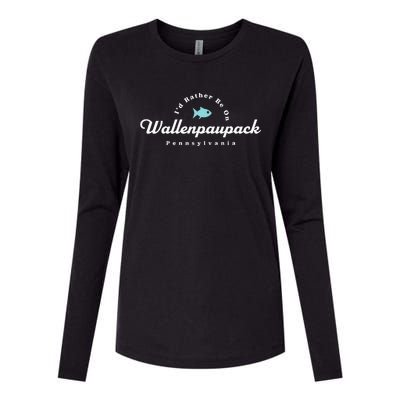 Lake Wallenpaupack Pennsylvania Womens Cotton Relaxed Long Sleeve T-Shirt