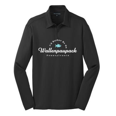 Lake Wallenpaupack Pennsylvania Silk Touch Performance Long Sleeve Polo