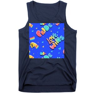 Love Wins Pride Month Rainbow Flag Tank Top