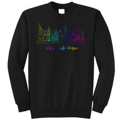 LGBT Where Pride Began NEW YORK SKYLINE Sweatshirt