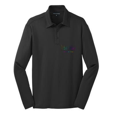 LGBT Where Pride Began NEW YORK SKYLINE Silk Touch Performance Long Sleeve Polo