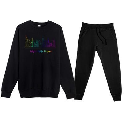 LGBT Where Pride Began NEW YORK SKYLINE Premium Crewneck Sweatsuit Set