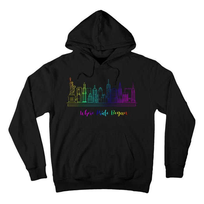 LGBT Where Pride Began NEW YORK SKYLINE Tall Hoodie