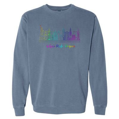 LGBT Where Pride Began NEW YORK SKYLINE Garment-Dyed Sweatshirt