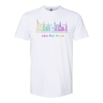 LGBT Where Pride Began NEW YORK SKYLINE Softstyle CVC T-Shirt