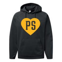 Leodalis Wearing Peter Seidler Heart Performance Fleece Hoodie